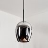 Vevino Hanger Glas 20 cm Chroom, Rookkleurig, 1-licht Vevino Hanger Glas 20 cm Chroom, Rookkleurig, 1-licht