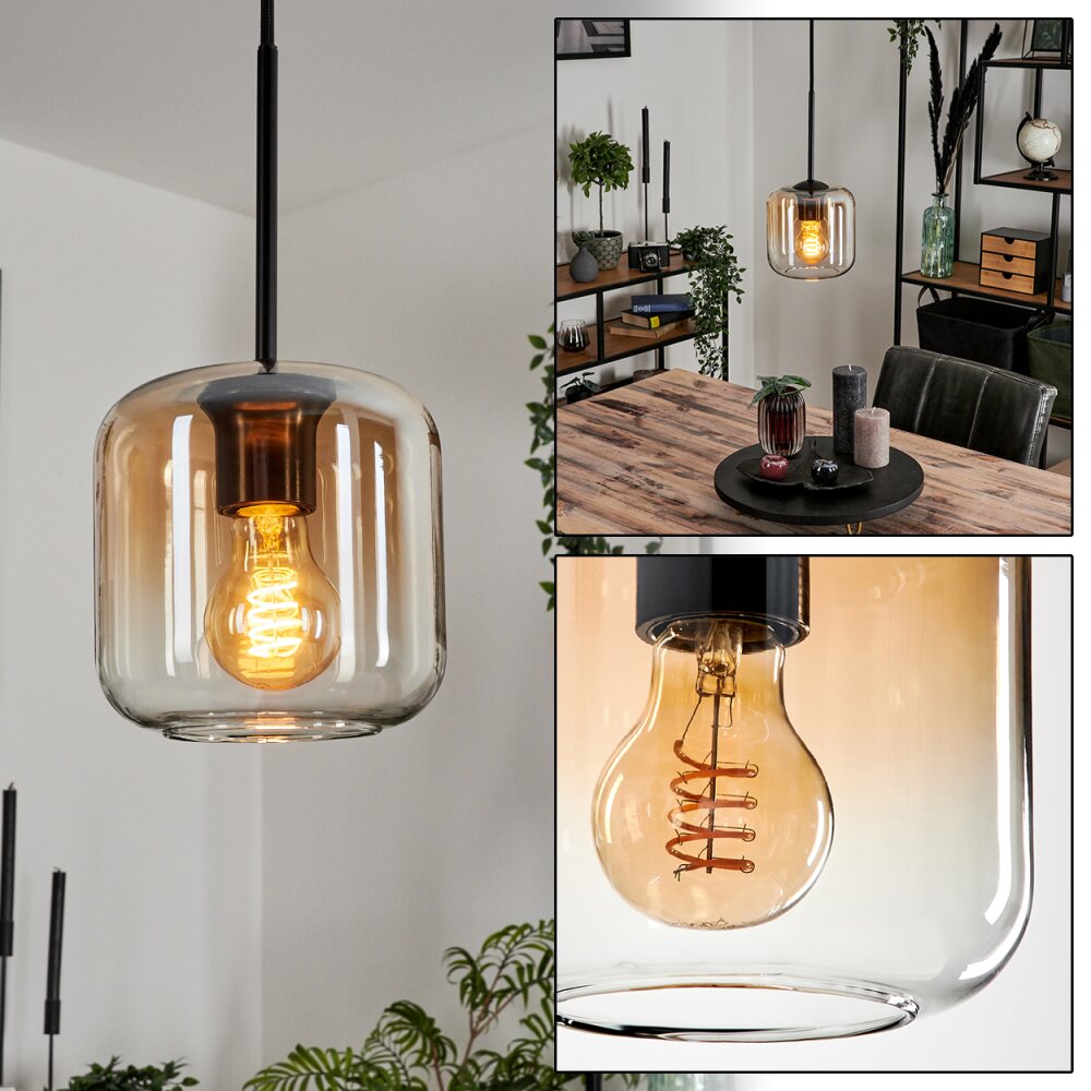Lauden Hanger Glas 15 cm Amber, Duidelijk, 1-licht main product photo