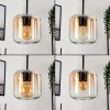 Lauden Hanger Glas 15 cm Amber, Duidelijk, 3-lichts