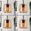 Lauden Hanger Glas 15 cm Amber, 3-lichts