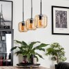 Lauden Hanger Glas 15 cm Amber, 3-lichts