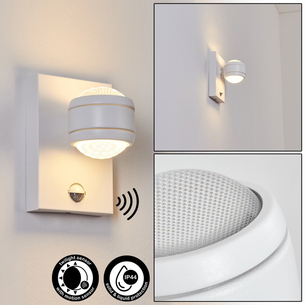 Borlo Buiten muurverlichting LED Wit, 2-lichts, Bewegingsmelder main product photo