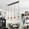 Lauden Hanger Glas 15 cm Amber, Duidelijk, 4-lichts