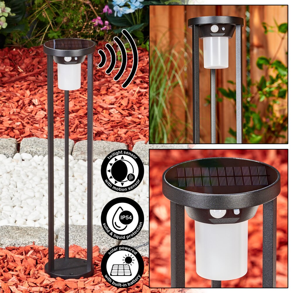 Lokpano Padverlichting LED Zwart, Wit, 1-licht, Bewegingsmelder main product photo