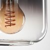 Lauden Hanger Glas 15 cm Duidelijk, Rookkleurig, 3-lichts