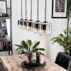Lauden Hanger Glas 15 cm Chroom, Duidelijk, Rookkleurig, 5-lichts