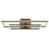 Avelal Plafondlamp LED Hout licht, houtlook, Zwart, 1-licht