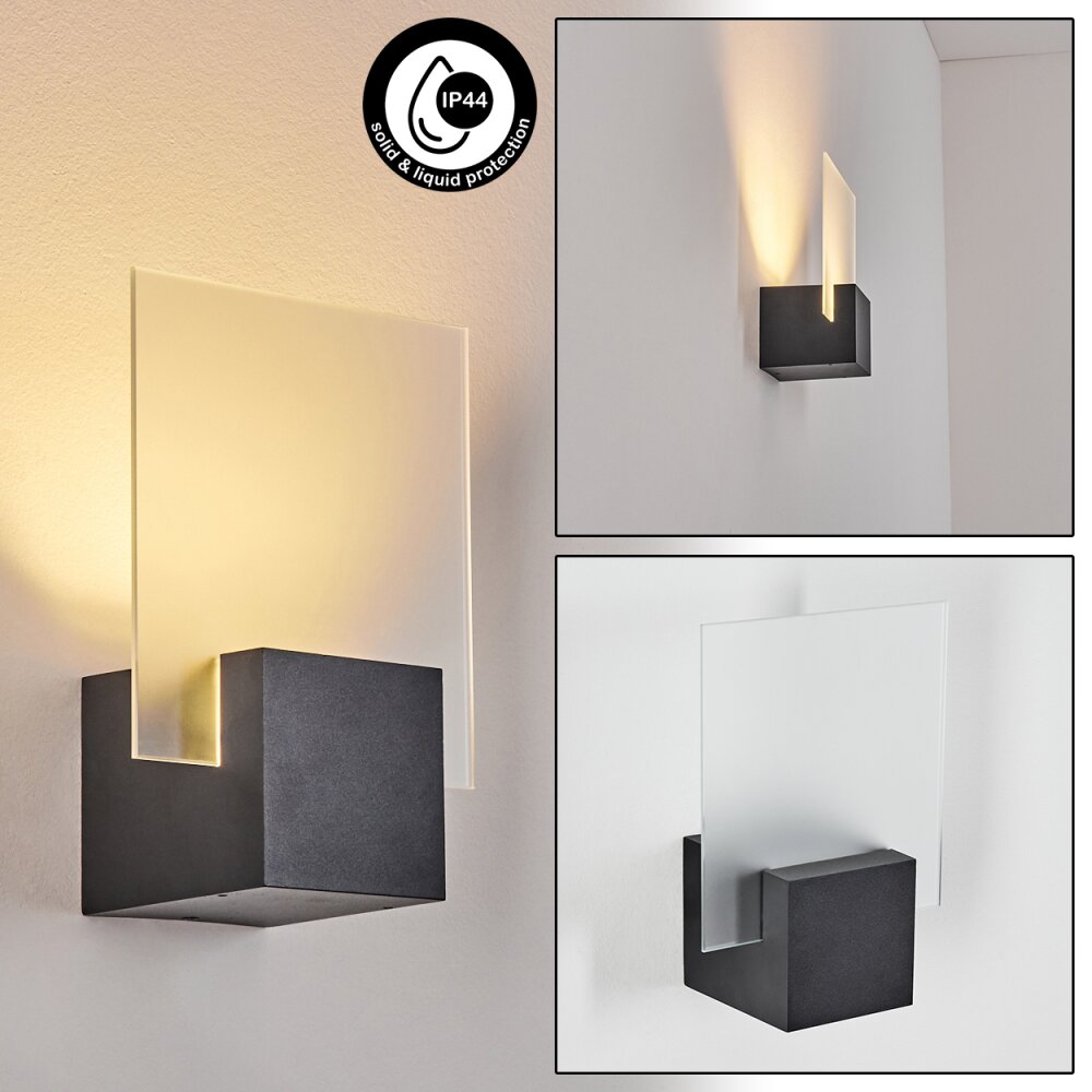 Aasbo Buiten muurverlichting LED Zwart, 1-licht main product photo