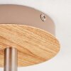Brunnen Plafondlamp Bruin, houtlook, Taupe, 1-licht