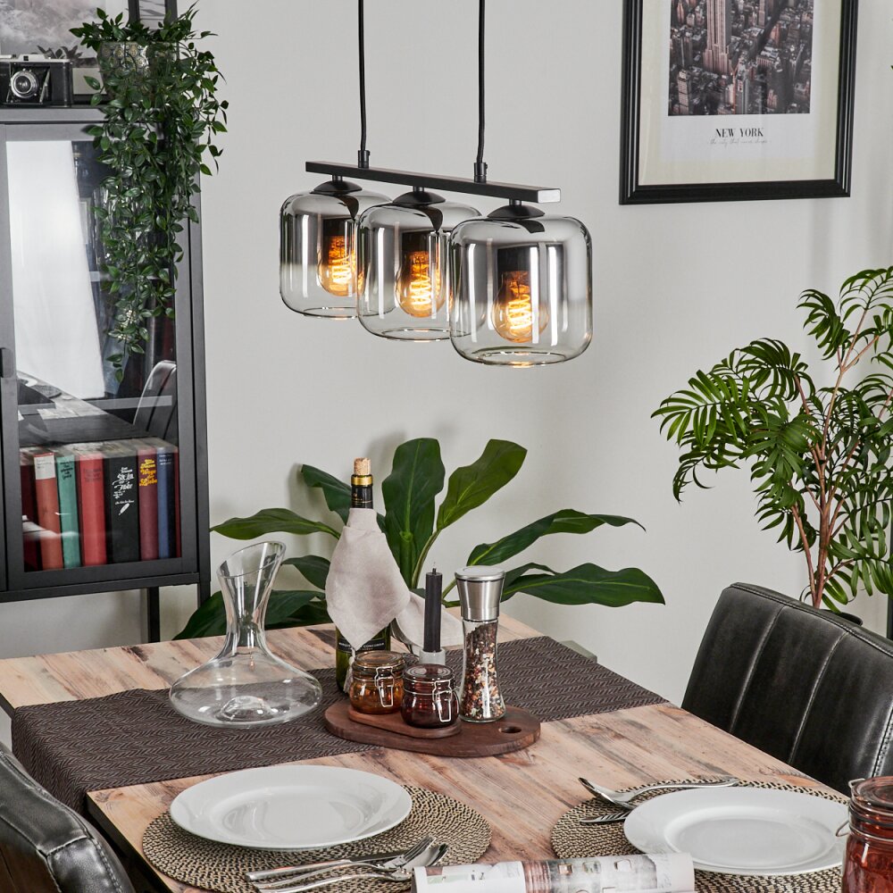 Lauden Hanglamp Glas 15 cm Rookkleurig, 3-lichts main product photo