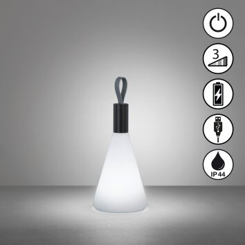 FHL easy Prian Tafellamp LED Zwart, 1-licht