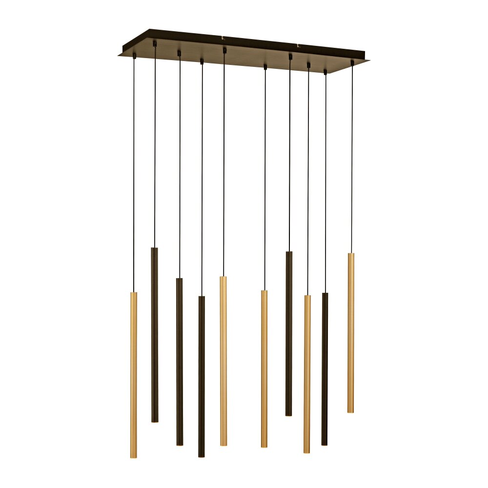 Paul Neuhaus FLUTE Hanglamp LED Zwart, 10-lichts
