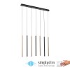 Paul Neuhaus FLUTE Hanglamp LED Zwart, 7-lichts