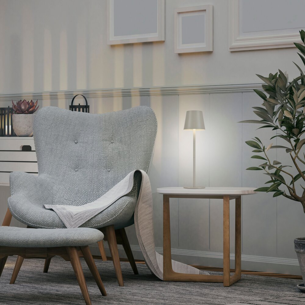 Leuchten Direkt EURIA Tafellamp voor buiten LED Grijs, 1-licht main product photo