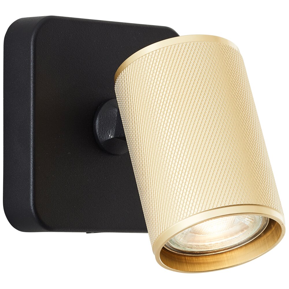 Brilliant Marty Muurlamp Zwart, 1-licht main product photo