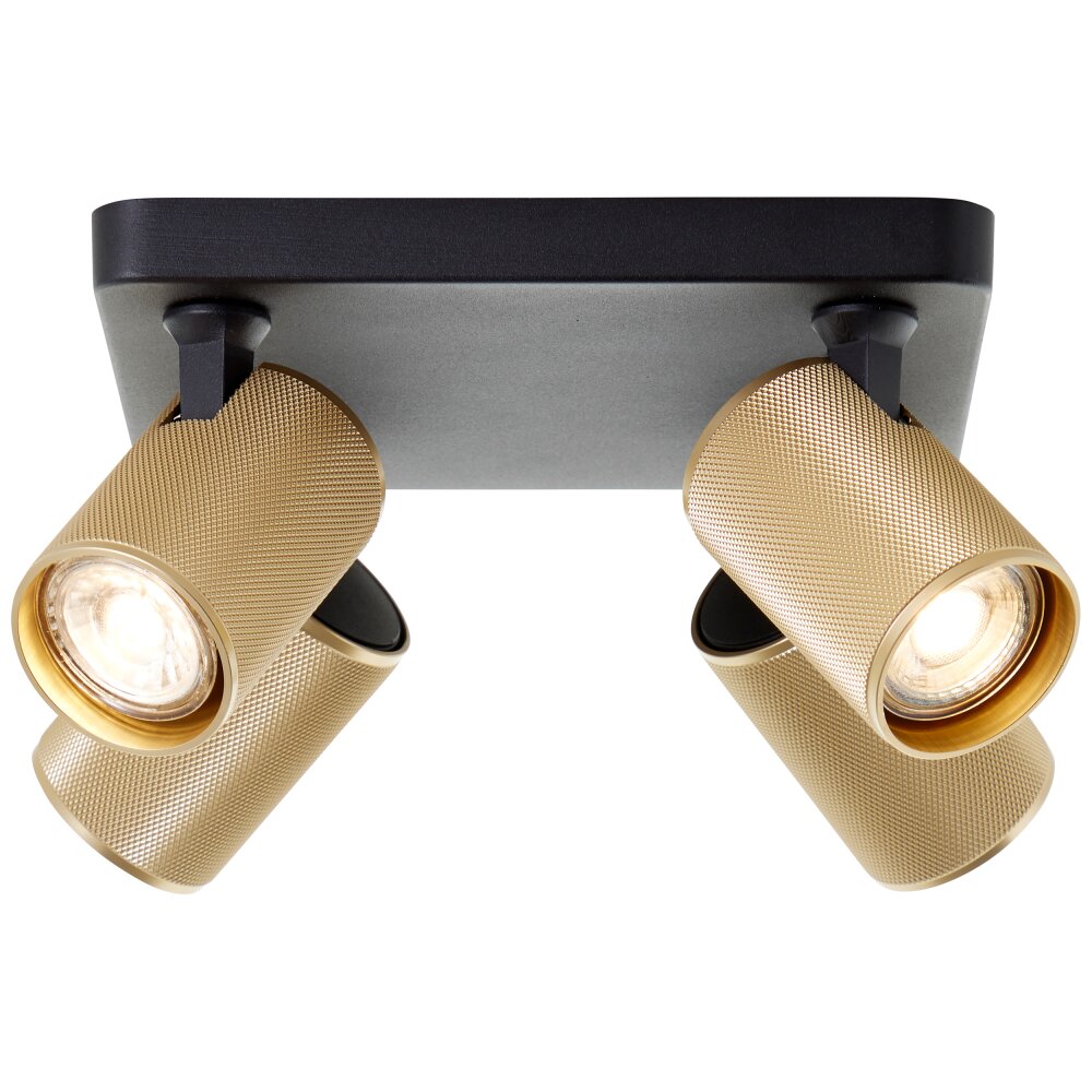 Brilliant Marty Plafondlamp Zwart, 4-lichts main product photo