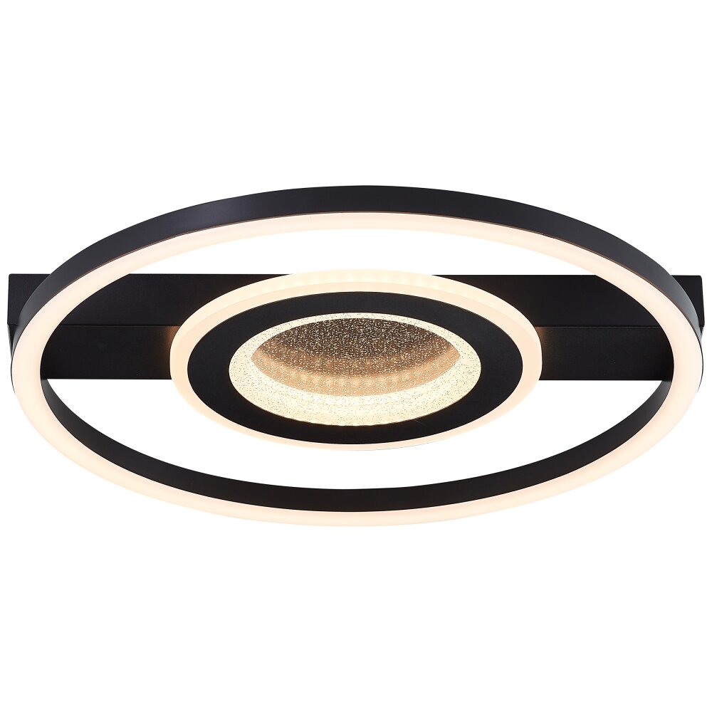 Brilliant Queens Plafondlamp LED Zwart, 1-licht main product photo