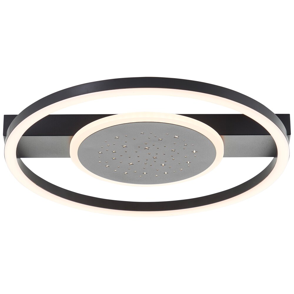 Brilliant Reno Plafondlamp LED Zwart, 1-licht main product photo