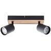 Brilliant Jello Wood Plafondlamp Natuurlijke kleuren, Zwart, 2-lichts
