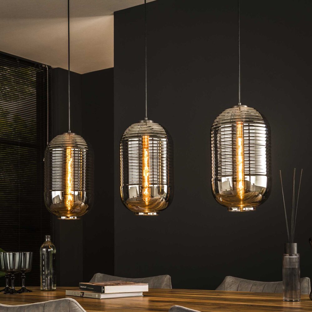 Tub Hanglamp Antraciet, 3-lichts main product photo