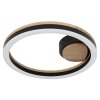 Globo BEATRIX Plafondlamp LED houtlook, Zwart, 1-licht
