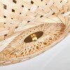 Bauro Plafondlamp Messing, Natuurlijke kleuren, 3-lichts