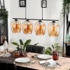 Vevino Hanglamp Glas 20cm Amber, 4-lichts