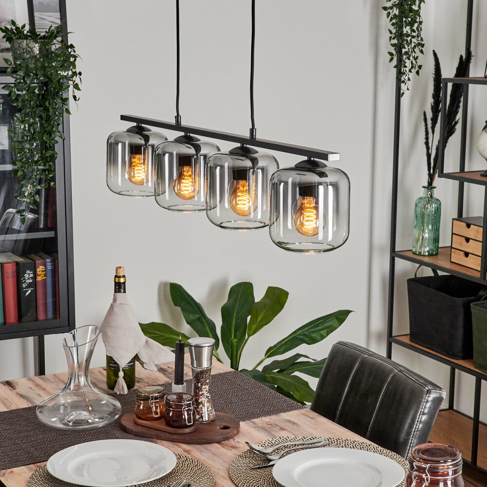 Lauden Hanglamp Glas 15 cm Duidelijk, Rookkleurig, 4-lichts main product photo