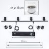 Lauden Hanglamp Glas 15 cm Duidelijk, Rookkleurig, 4-lichts