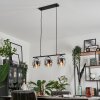 Vevino Hanglamp Glas 15 cm Chroom, Duidelijk, Rookkleurig, 3-lichts