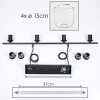 Lauden Hanglamp Glas 15 cm Duidelijk, 4-lichts