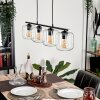 Lauden Hanglamp Glas 15 cm Duidelijk, 4-lichts