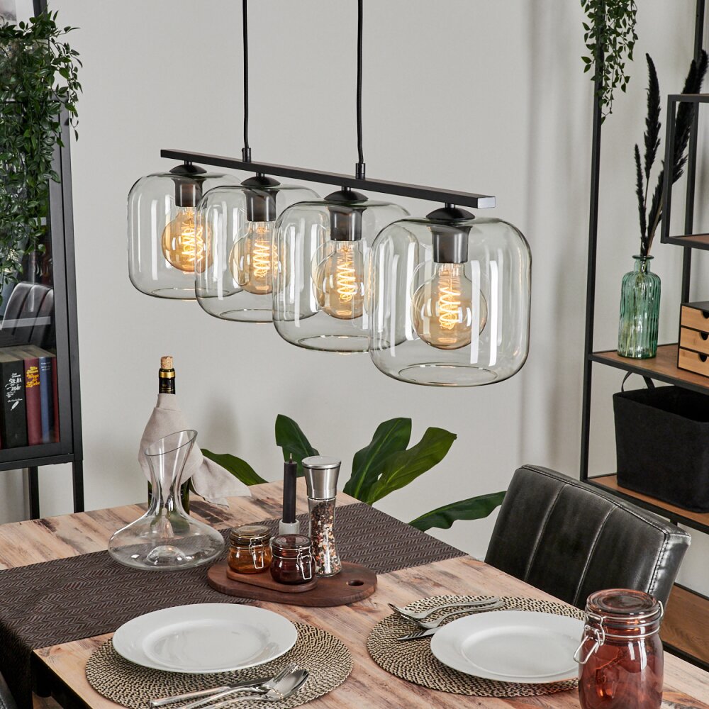Lauden Hanglamp Glas 20cm Duidelijk, 4-lichts main product photo