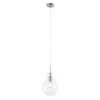 Steinhauer Glass light Hanglamp roestvrij staal, 1-licht