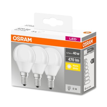 Osram E14 5,7 watt 2700 kelvin 470 lumen Osram E14 5,7 watt 2700 kelvin 470 lumen