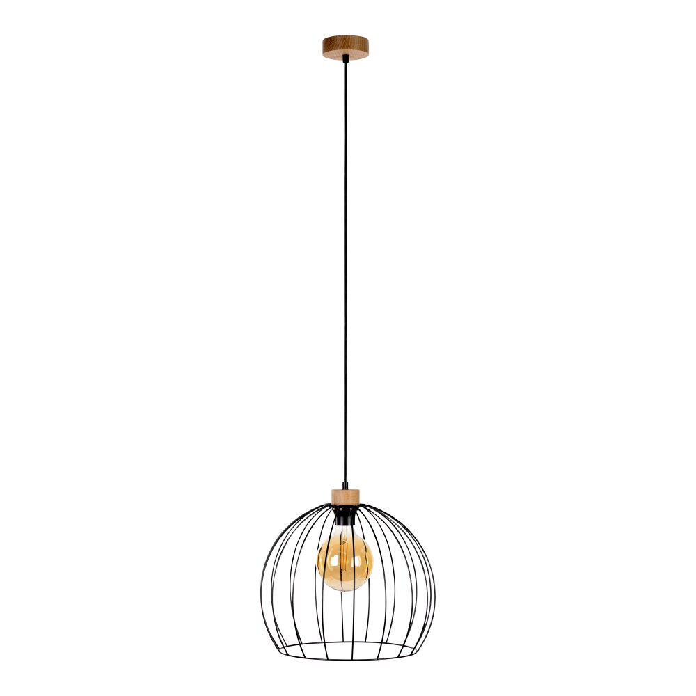 Lecueder Hanglamp Hout licht, 1-licht main product photo