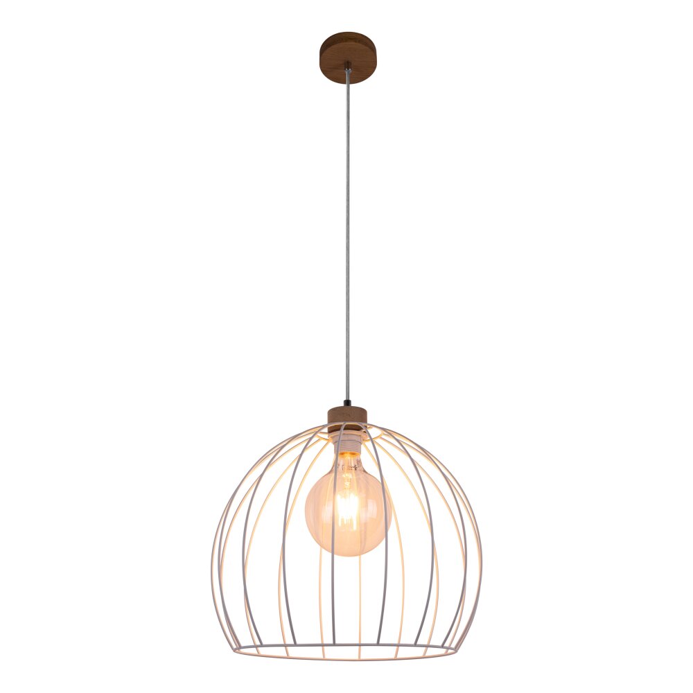 Lecueder Hanglamp Hout licht, 1-licht main product photo