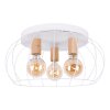 Orosmayo Plafondlamp Hout licht, 3-lichts