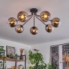 Gastor Plafondlamp Zwart, 7-lichts