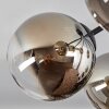 Gastor Plafondlamp Zwart, 7-lichts