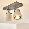 Lomma Plafondlamp Grijs, 2-lichts
