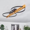 Carcano Plafondlamp LED Bruin, Zwart, 2-lichts