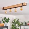 Montgomery Plafondlamp Natuurlijke kleuren, Zwart, 4-lichts