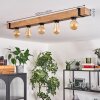 Montgomery Plafondlamp Natuurlijke kleuren, Zwart, 5-lichts