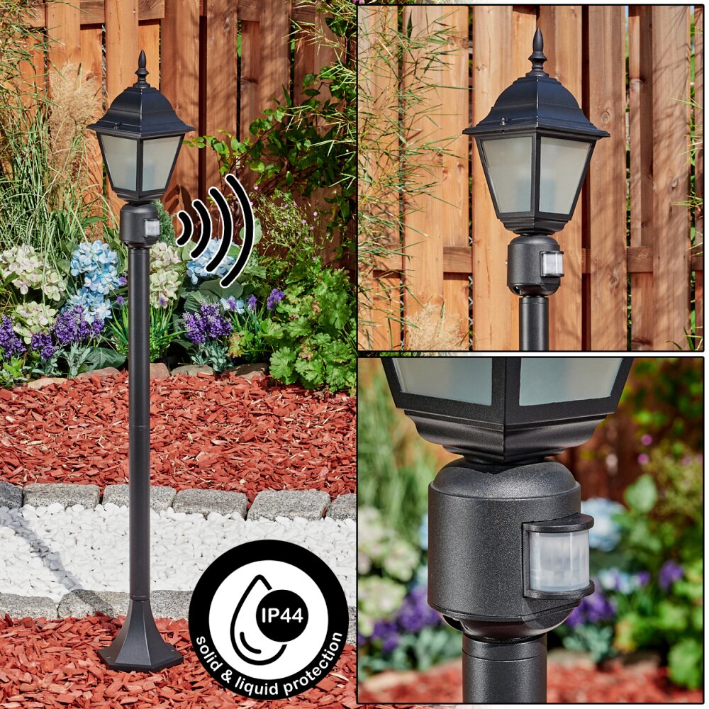 Naofe Padverlichting Zwart, 1-licht, Bewegingsmelder main product photo
