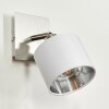 Tibro Plafondlamp Nikkel mat, Wit, 1-licht Tibro Plafondlamp Nikkel mat, Wit, 1-licht