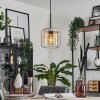 Lauden Hanger Glas 20cm Amber, Duidelijk, 1-licht