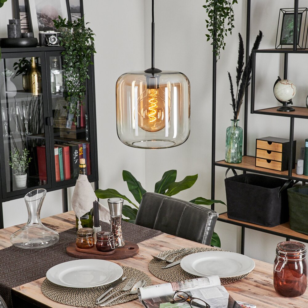 Lauden Hanger Glas 25cm Amber, Duidelijk, 1-licht main product photo