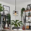 Lauden Hanger Glas 20cm Chroom, Duidelijk, Rookkleurig, 1-licht