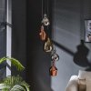 Tricolore Hanglamp Zwart, 5-lichts Tricolore Hanglamp Zwart, 5-lichts